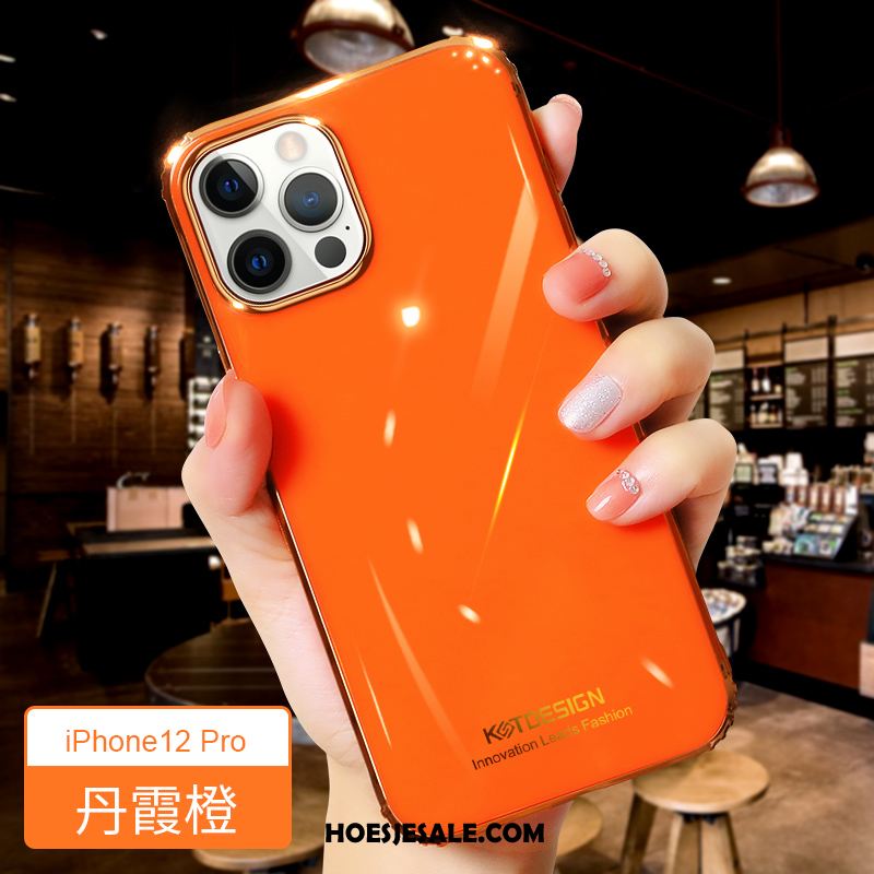 iPhone 12 Pro Hoesje Mobiele Telefoon Hoes Dun Nieuw Oranje Kopen