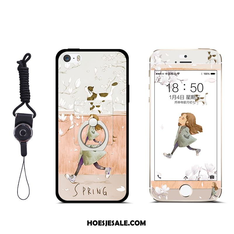 iPhone 5 / 5s Hoesje Trend Siliconen Mobiele Telefoon Anti-fall Hanger Goedkoop