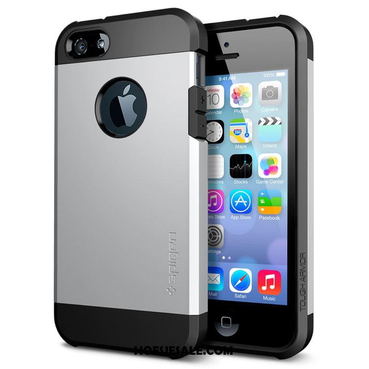 iPhone 5c Hoesje Trend Hoes Bescherming Anti-fall Zilver