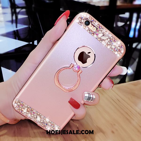 iPhone 6 / 6s Plus Hoesje Persoonlijk Roze Ring Mobiele Telefoon Met Strass Winkel