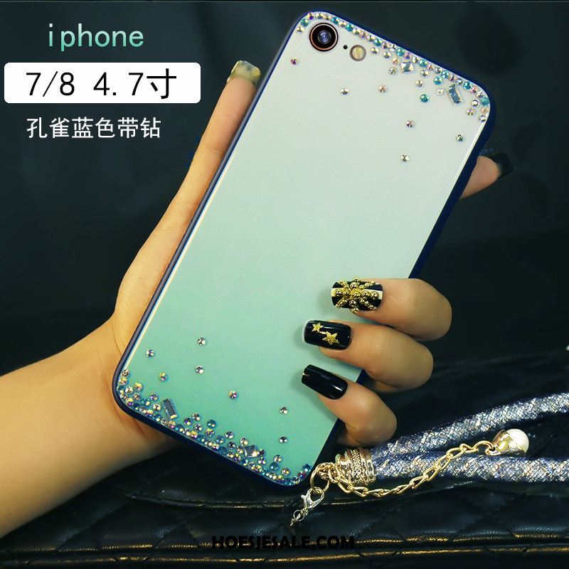 iPhone 7 Hoesje Armbanden Blauw Trendy Merk Scheppend Mobiele Telefoon Goedkoop