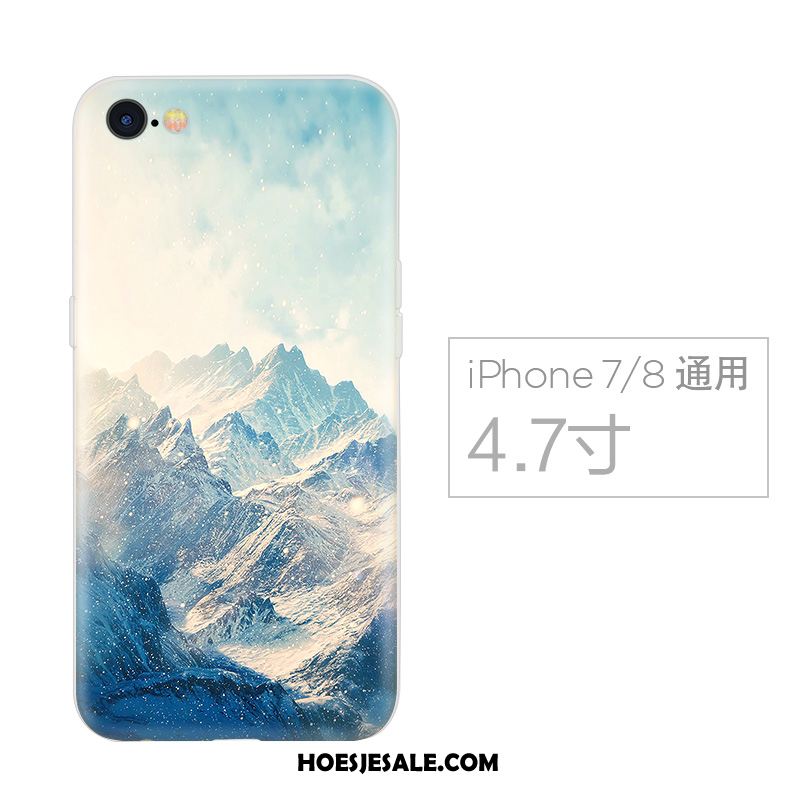 iPhone 7 Hoesje Blauw Anti-fall Zacht Persoonlijk Hoes Kopen