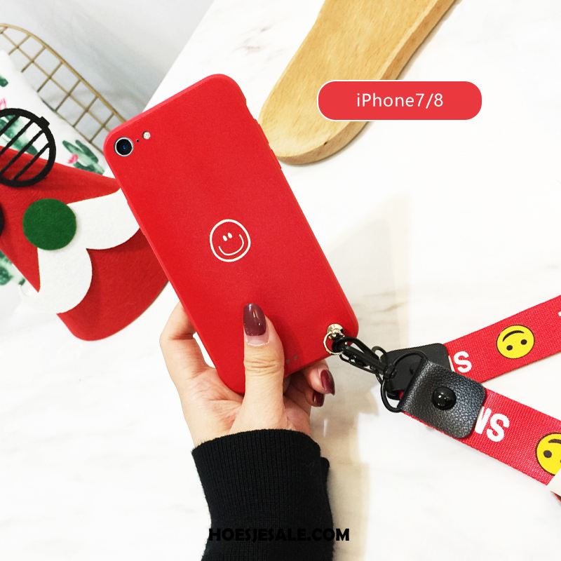 iPhone 8 Hoesje Hanger Mobiele Telefoon Nieuw Trend Rood Aanbiedingen