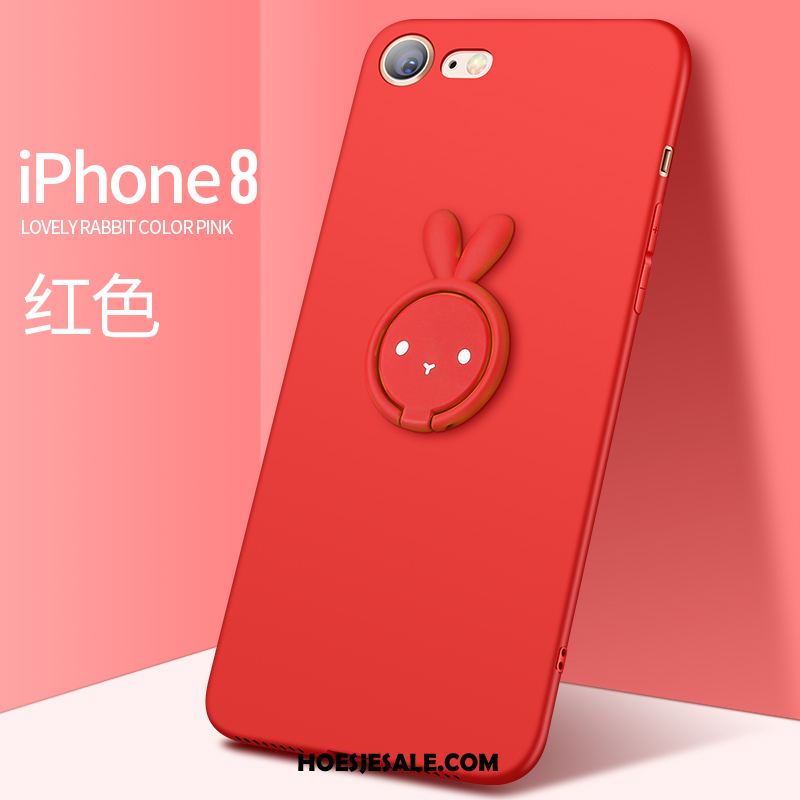 iPhone 8 Hoesje Siliconen Ring Net Red Mobiele Telefoon Trendy Merk Aanbiedingen