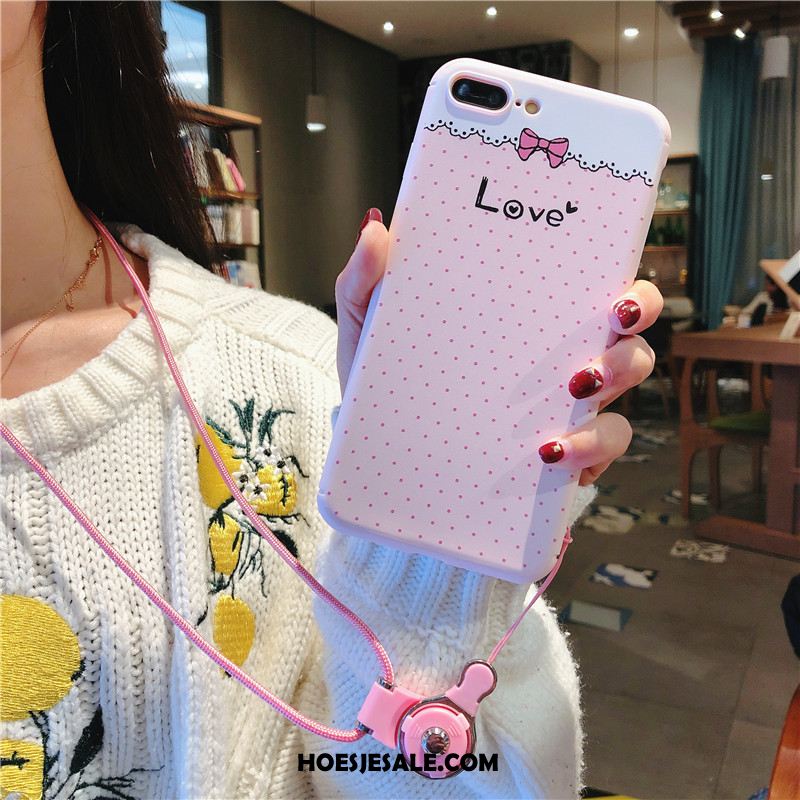 iPhone 8 Plus Hoesje Nieuw Opknoping Nek Zacht Roze Mobiele Telefoon Sale