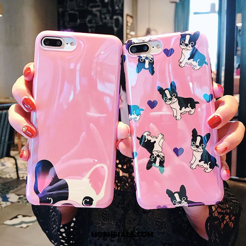 iPhone 8 Plus Hoesje Siliconen Zacht All Inclusive Roze Mobiele Telefoon Kopen