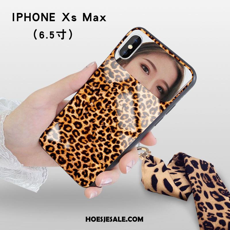 iPhone Xs Max Hoesje Hanger Trendy Merk Mini Spiegel Glas Kopen
