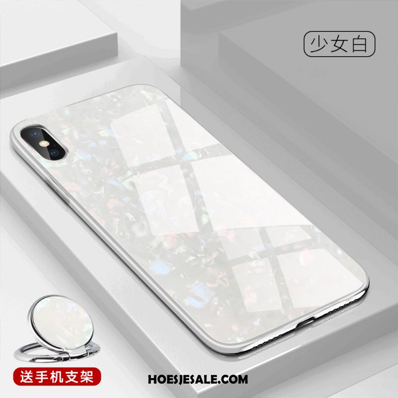 iPhone Xs Max Hoesje Mobiele Telefoon Anti-fall Glas All Inclusive Siliconen Online