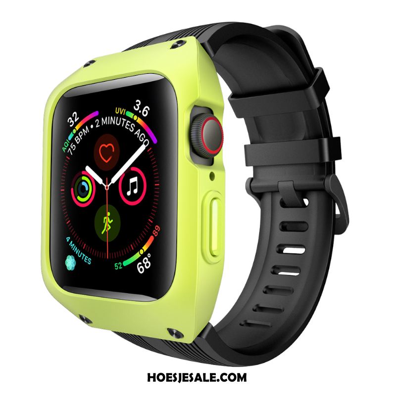 Apple Watch Series 1 Hoesje Bescherming Groen Anti-fall Siliconen Drie Verdedigingen Kopen