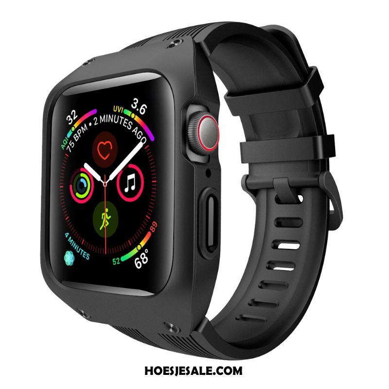 Apple Watch Series 1 Hoesje Bescherming Groen Anti-fall Siliconen Drie Verdedigingen Kopen