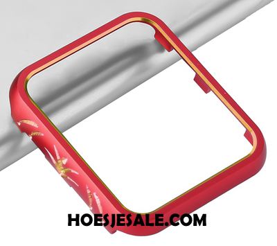 Apple Watch Series 1 Hoesje Bescherming Hoes Rood Metaal Omlijsting Kopen