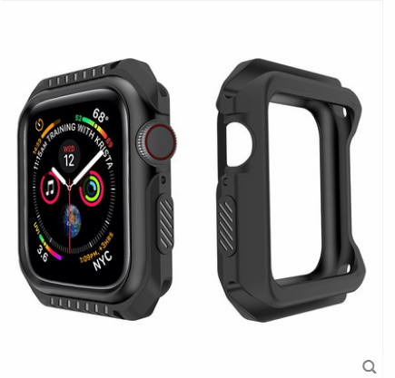 Apple Watch Series 1 Hoesje Blauw Bescherming Anti-fall Siliconen Omlijsting Sale