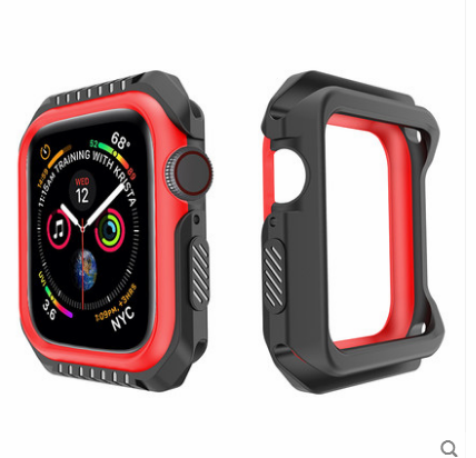 Apple Watch Series 1 Hoesje Blauw Bescherming Anti-fall Siliconen Omlijsting Sale