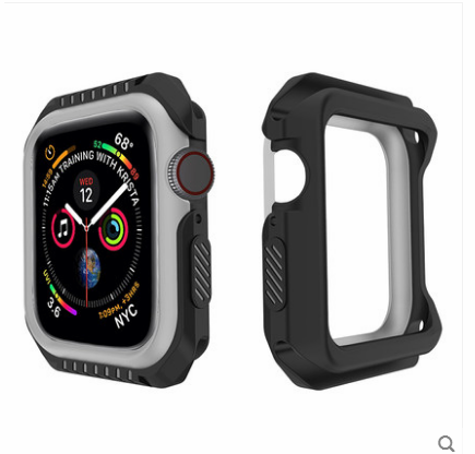 Apple Watch Series 1 Hoesje Blauw Bescherming Anti-fall Siliconen Omlijsting Sale