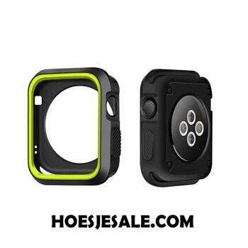 Apple Watch Series 1 Hoesje Groen Twee Kleuren Hoes Siliconen Bescherming Winkel