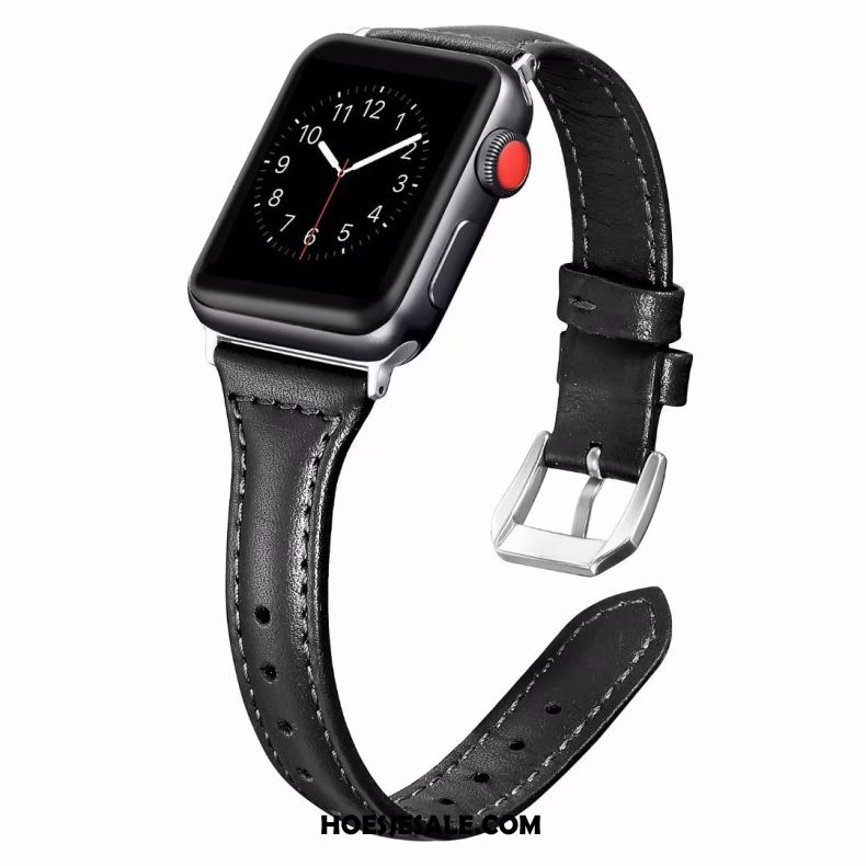 Apple Watch Series 1 Hoesje Roze Fijne Echt Leer Korting