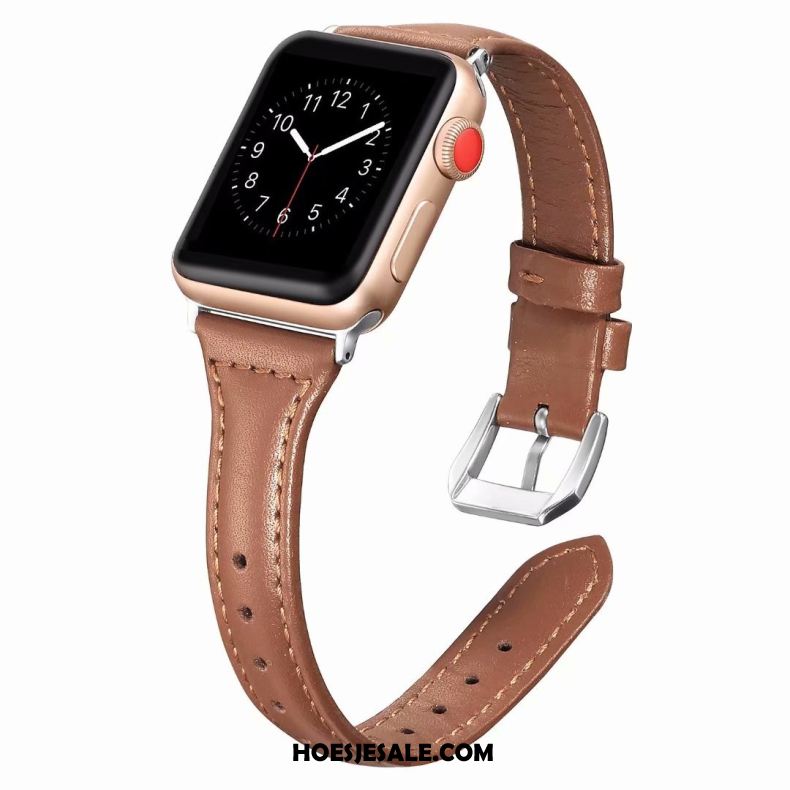 Apple Watch Series 1 Hoesje Roze Fijne Echt Leer Korting