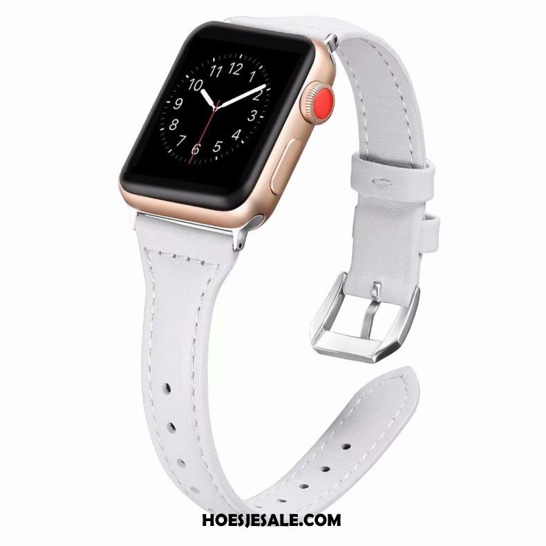 Apple Watch Series 1 Hoesje Roze Fijne Echt Leer Korting