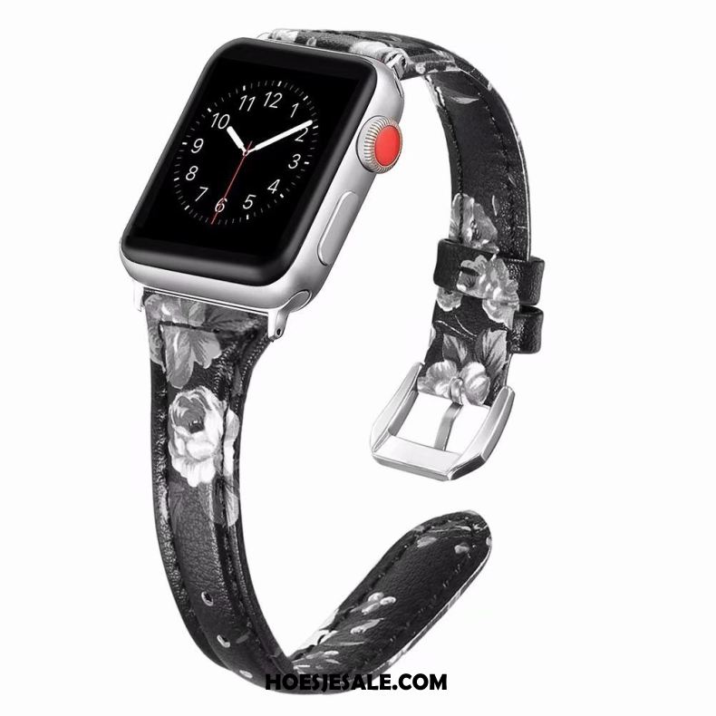 Apple Watch Series 1 Hoesje Roze Fijne Echt Leer Korting