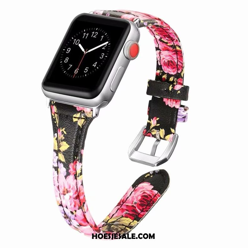 Apple Watch Series 1 Hoesje Roze Fijne Echt Leer Korting