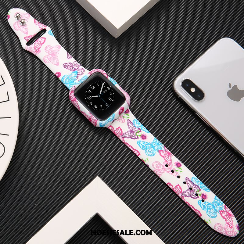 Apple Watch Series 2 Hoesje Bedrukken Bescherming Siliconen Luipaard Trendy Merk Kopen