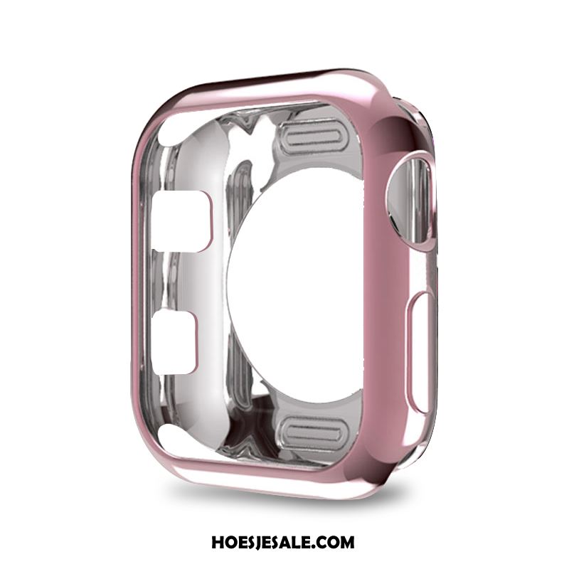 Apple Watch Series 3 Hoesje Hoes Zacht Bescherming Zwart Winkel