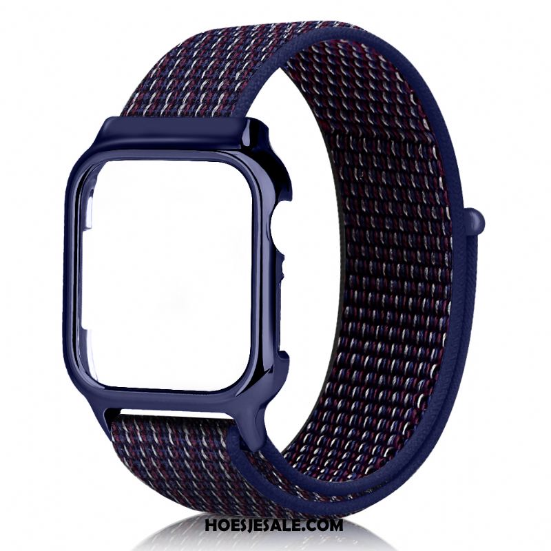 Apple Watch Series 3 Hoesje Scheppend Zwart Rood Trend Nylon Korting