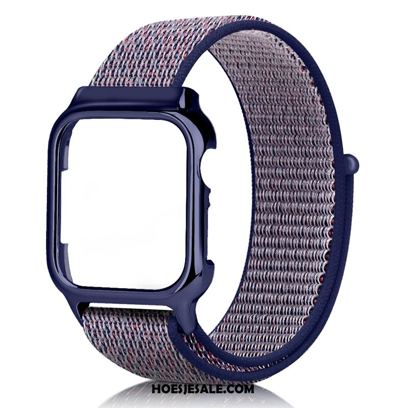 Apple Watch Series 3 Hoesje Scheppend Zwart Rood Trend Nylon Korting