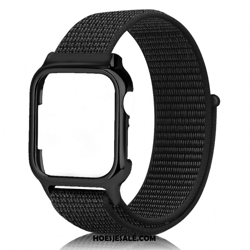 Apple Watch Series 3 Hoesje Scheppend Zwart Rood Trend Nylon Korting
