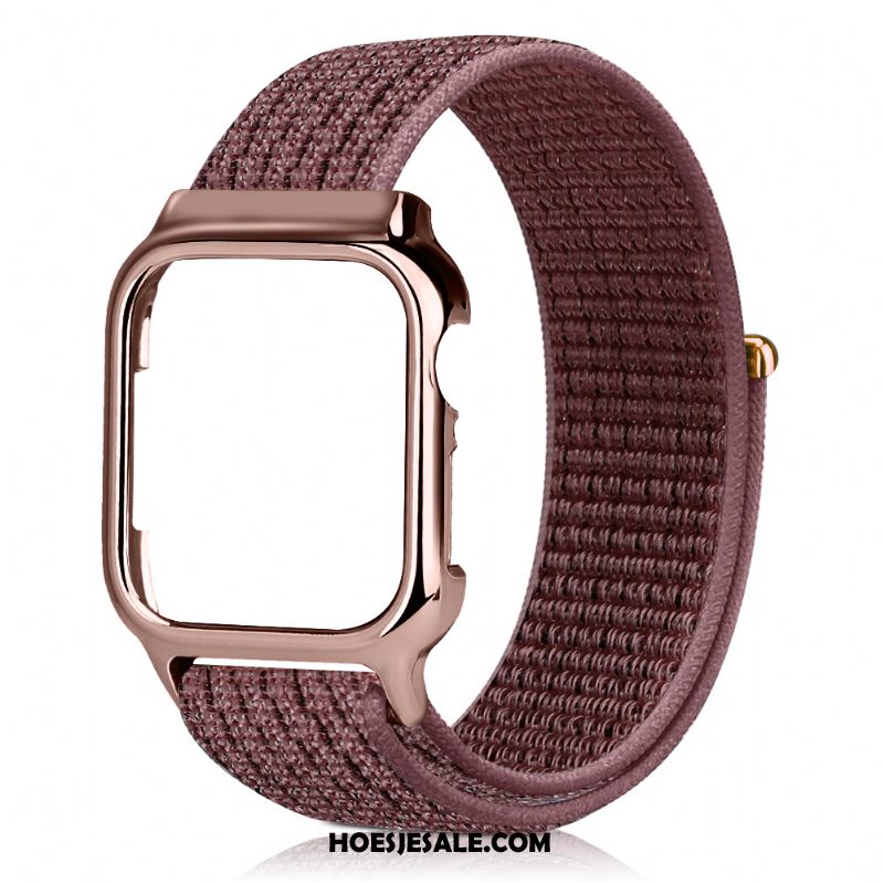 Apple Watch Series 3 Hoesje Scheppend Zwart Rood Trend Nylon Korting