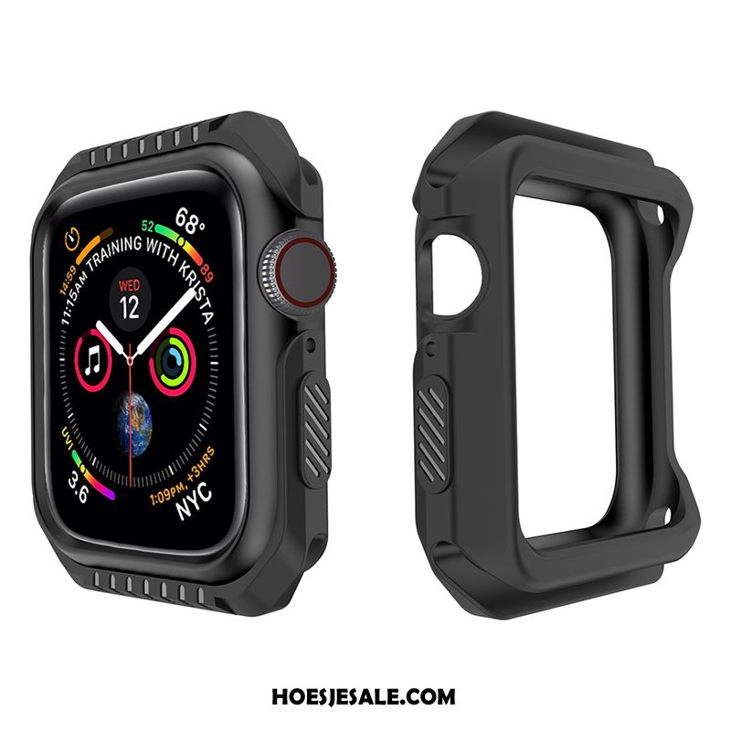Apple Watch Series 3 Hoesje Siliconen Bescherming Zacht Anti-fall Purper Goedkoop