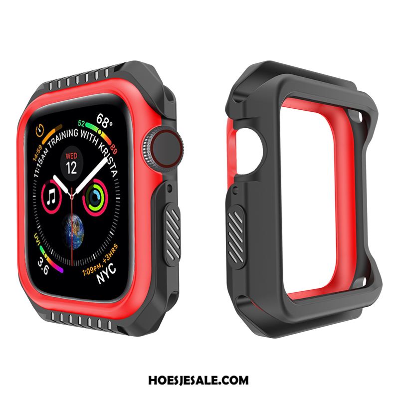 Apple Watch Series 3 Hoesje Siliconen Bescherming Zacht Anti-fall Purper Goedkoop