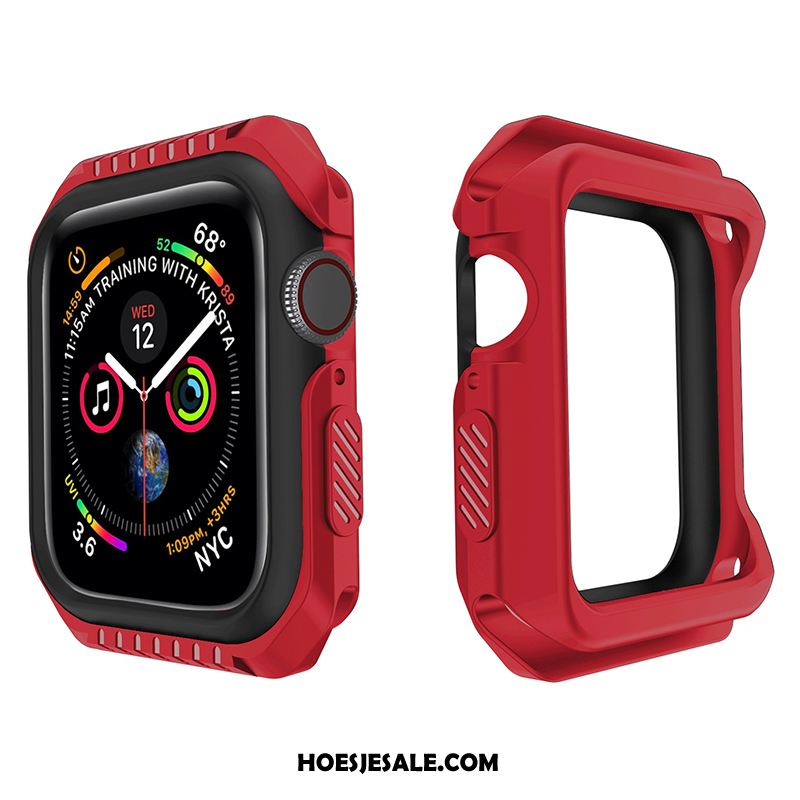 Apple Watch Series 3 Hoesje Siliconen Bescherming Zacht Anti-fall Purper Goedkoop