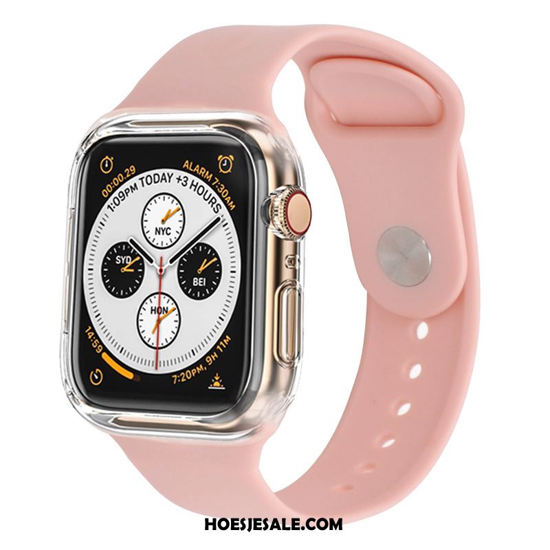 Apple Watch Series 3 Hoesje Twee Kleuren Bescherming Zwart Sport Siliconen Online