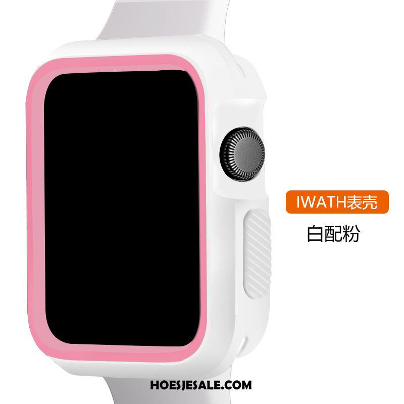 Apple Watch Series 3 Hoesje Zwart Sport Bescherming All Inclusive Twee Kleuren Goedkoop