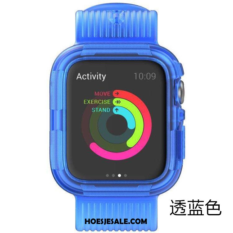 Apple Watch Series 4 Hoesje Anti-fall Hoes Grijs Sport Siliconen Sale