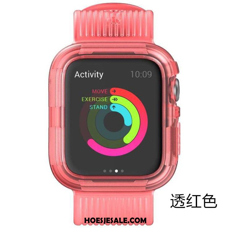 Apple Watch Series 4 Hoesje Anti-fall Hoes Grijs Sport Siliconen Sale