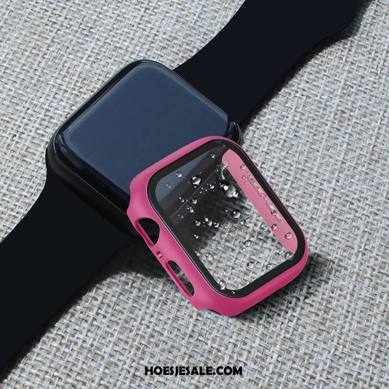 Apple Watch Series 4 Hoesje Hoes Rood Omlijsting Tas Bescherming Goedkoop