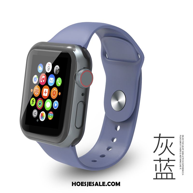 Apple Watch Series 4 Hoesje Trend Persoonlijk Siliconen Zwart Mode Kopen