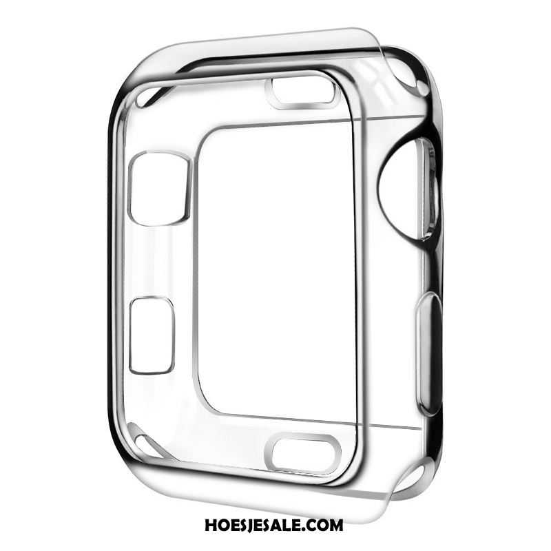 Apple Watch Series 4 Hoesje Zacht Bescherming Doorzichtig Rood Hoes Kopen