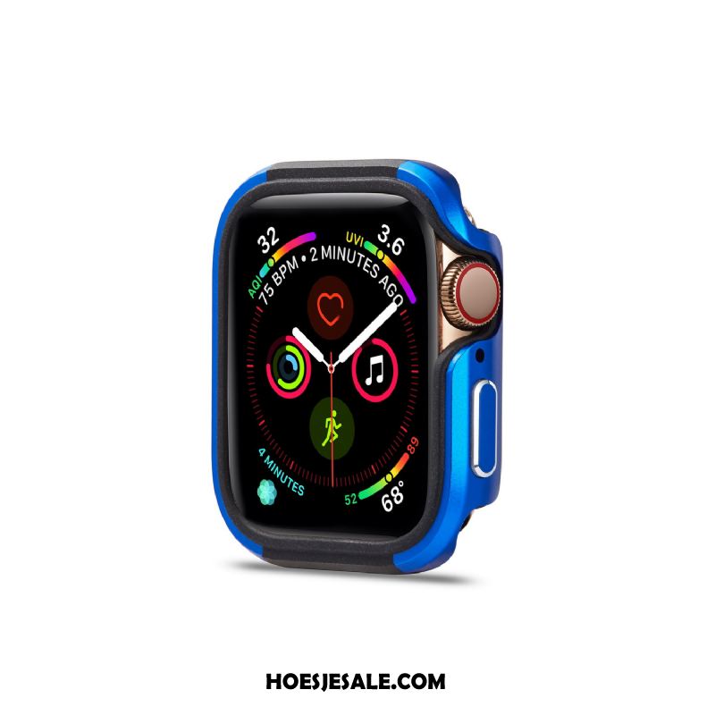 Apple Watch Series 5 Hoesje Blauw Hoes Bescherming Zacht Omlijsting Winkel