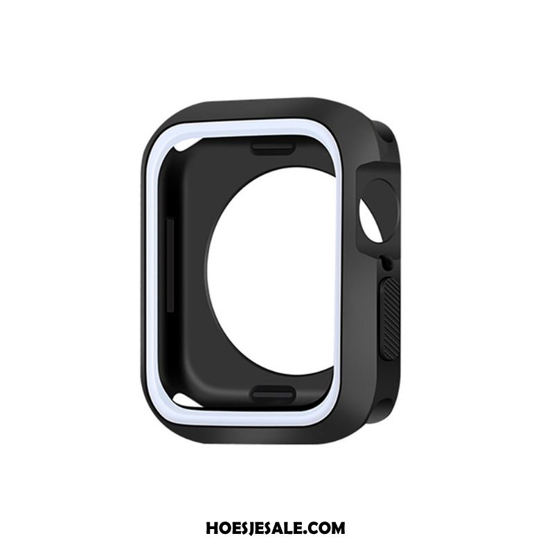 Apple Watch Series 5 Hoesje Siliconen Blauw Zacht Bescherming Korting