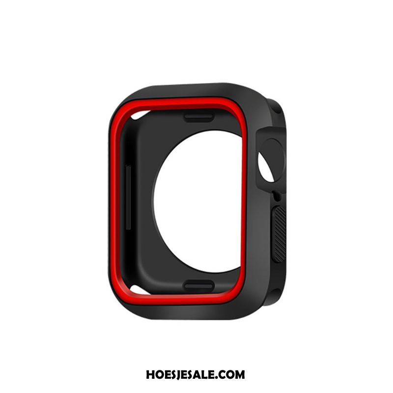 Apple Watch Series 5 Hoesje Siliconen Blauw Zacht Bescherming Korting