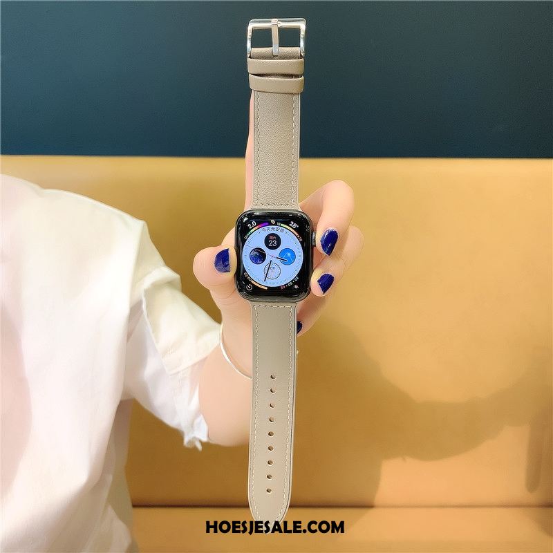 Apple Watch Series 5 Hoesje Siliconen Groen Leer Korting