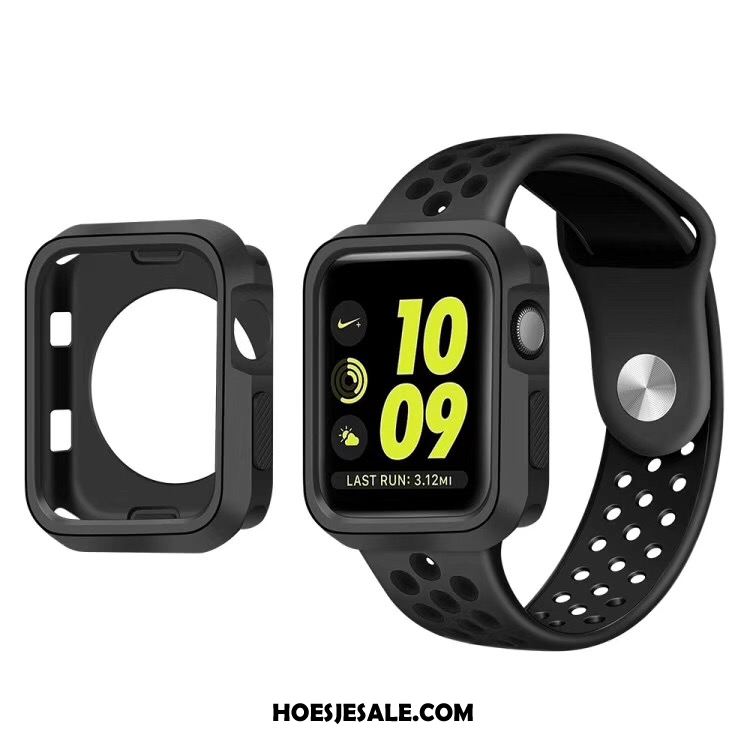 Apple Watch Series 5 Hoesje Siliconen Het Uitstralen Sport Wit Bescherming Kopen