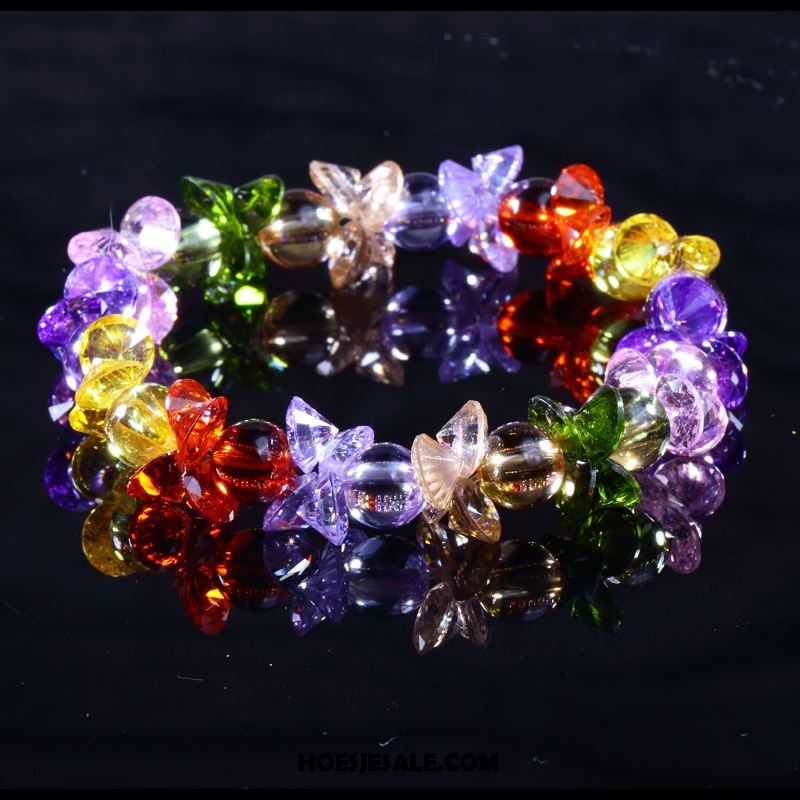 Armbanden Dames Purper Super Vrouwen Bloemen Accessoires Goedkoop