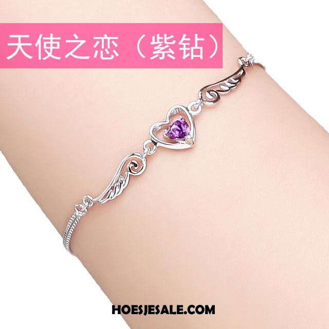 Armbanden Dames Verjaardagscadeau Lovers Eenvoudig Roze Geschenkdoos Winkel