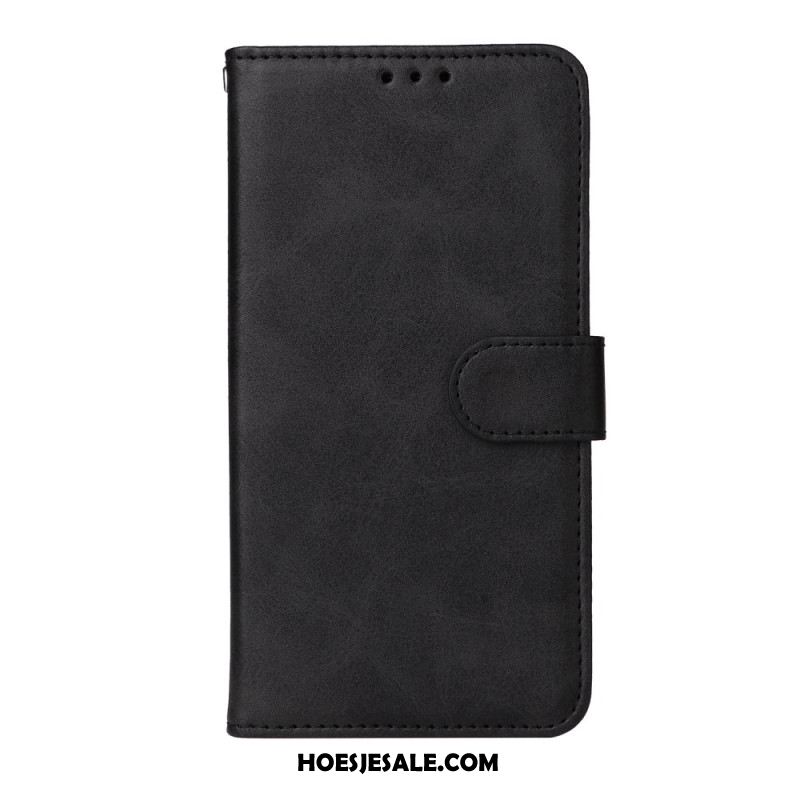 Bescherming Hoesje Oneplus 15 Effen Imitatieleer