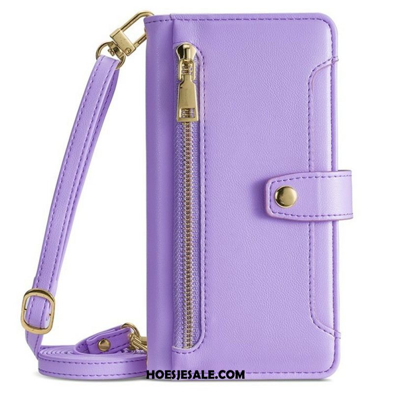 Bescherming Hoesje Oneplus 15 Portemonnee Met Bandjes