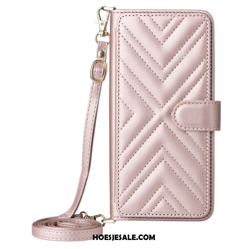 Bescherming Hoesje Oneplus Nord 5 Gewatteerd Met Schouder Bandje